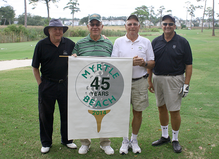 The group of Philadelphia golfers have been coming to Myrtle Beach for 45 years and played their 10,000 hole in the area