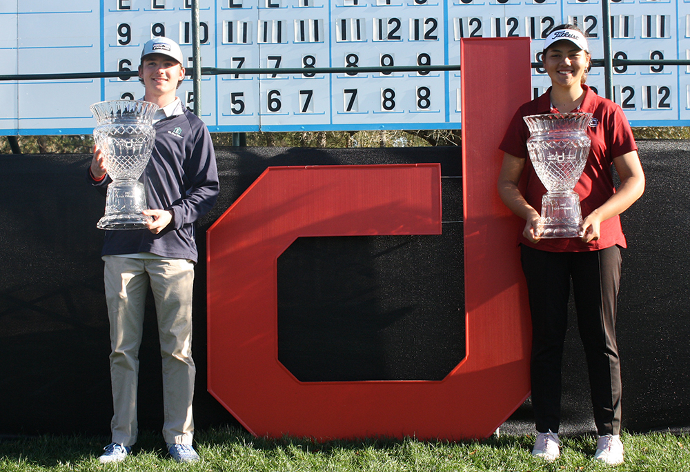 Trent Phillips and Skylar Thompson Dustin Johnson World Junior Golf Championship