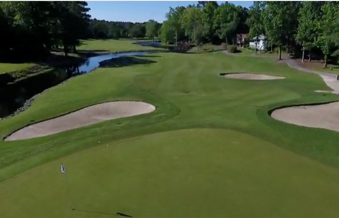 the 17th hole at River Hills is the course's best