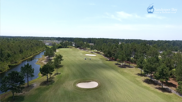 The 8th hole on Sandpiper Bay's Bay Course is our Myrtle Beach Golf Hole of the Week.