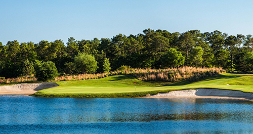 The fourth hole at True Blue is one of the course's best