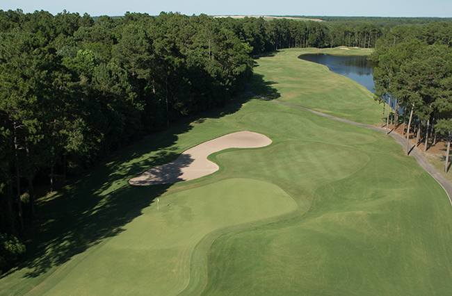 The sixth hole is wild wing's toughest