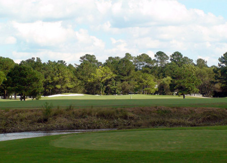 The third hole at meadowlands is the course's signature hole