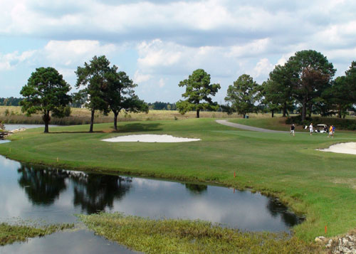 The 17th hole at Myrtlewood's Palmetto Course is one of most memorable.
