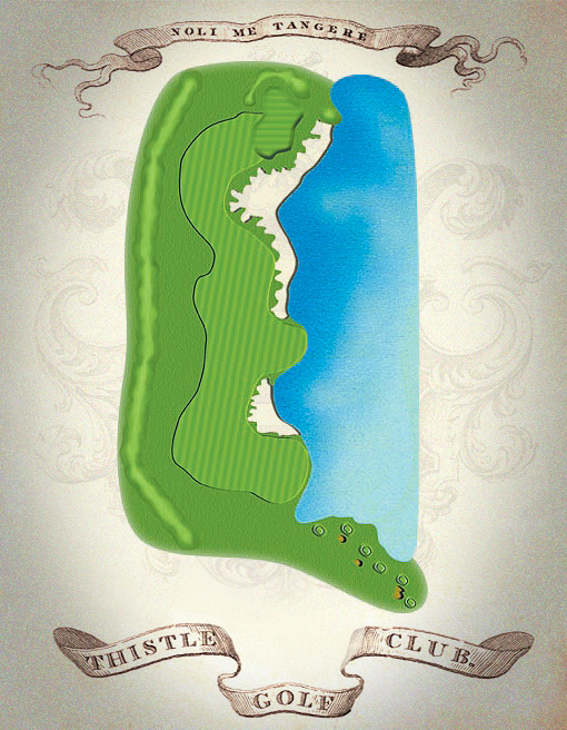 4th hole on the Cameron nine is one of Thistle's best