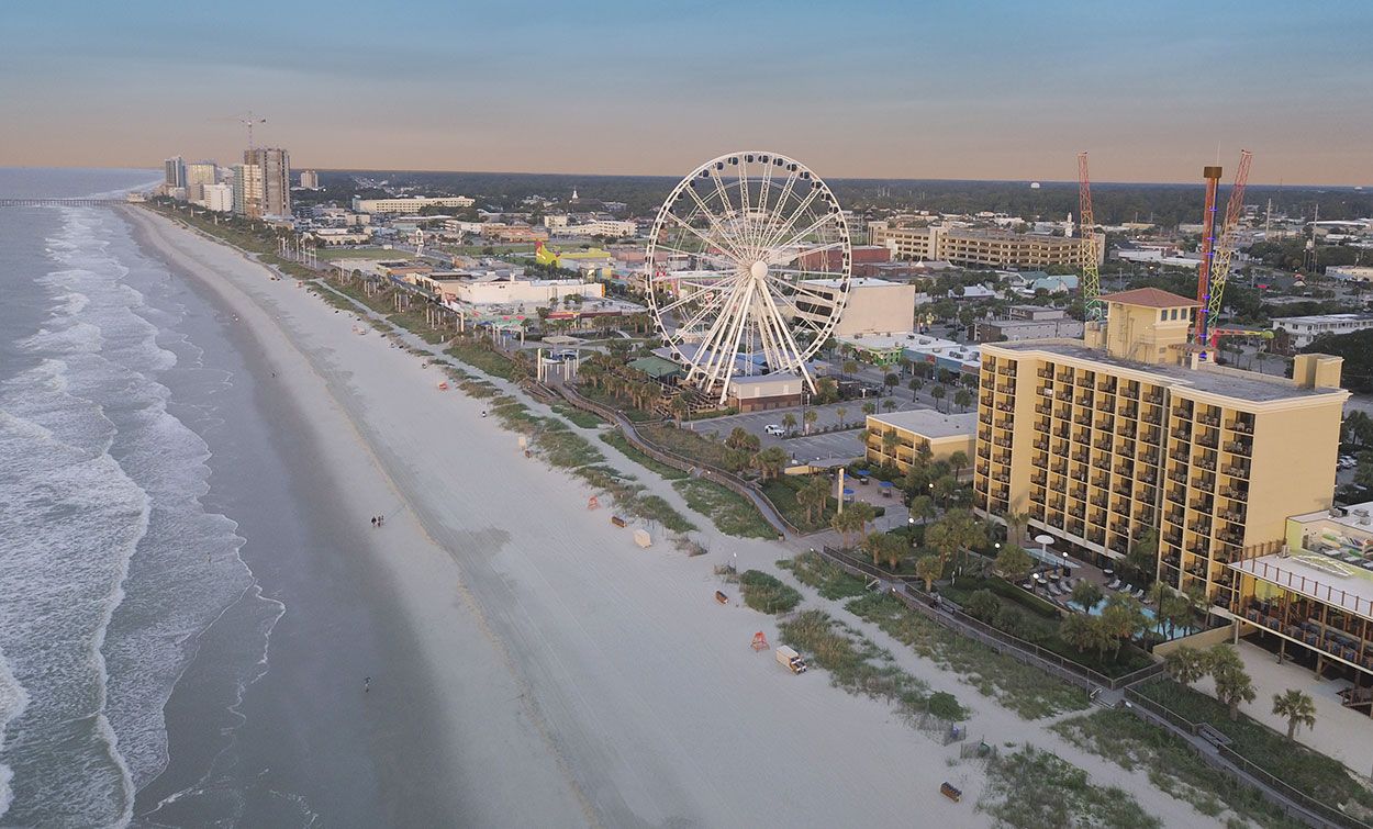 Myrtle Beach Skywheel and Coastline