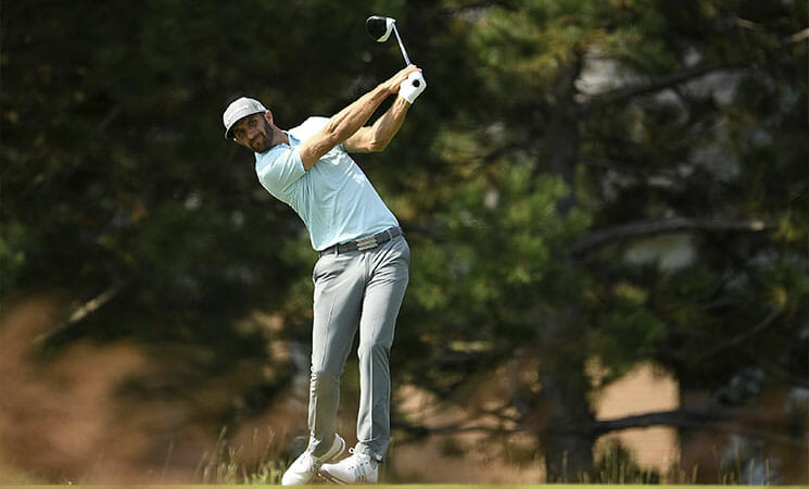 Dustin Johnson Plays Golf in Myrtle Beach