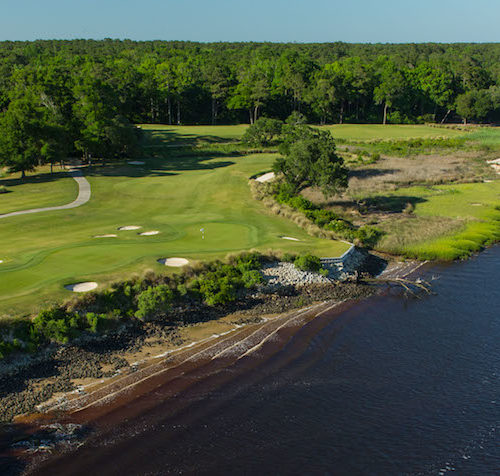 The 18th Hole at Glen Dornoch Waterway Links