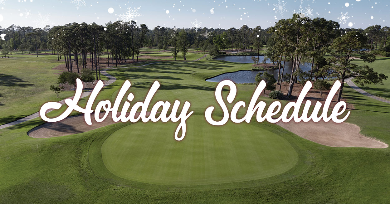 Holiday Golf Course Schedule