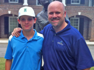 Jim Maggio with his son, Christian, at the 2013 Father & Son Team Classic