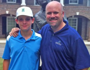Jim Maggio with his son, Christian, at the 2013 Father & Son Team Classic